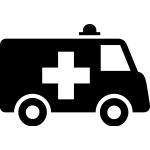 Ambulanza che trasporta il cittadino per il quale è stato richiesto un TSO